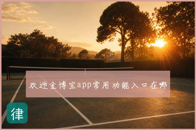 欢迎金博宝app常用功能入口在哪